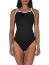 yÁzygpEJizTYR Womens Hexa Diamondfit Swimsuit, Black/White, 38