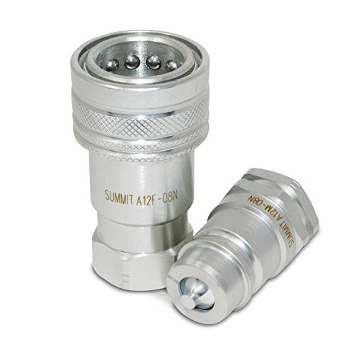 【中古】【未使用・未開封品】1?/2?″ NPT ISO 7241-a Quick Disconnect油圧Coupler Set