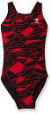 【中古】【未使用・未開封品】TYR Girls ' Mantova Maxfit水着 24 レッド