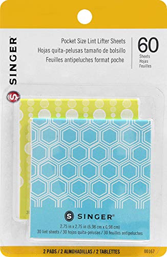 【中古】【未使用・未開封品】Singer Lint Lifter Sheets 2/Pkg-30 Sheets Each 2.75"X2.75"