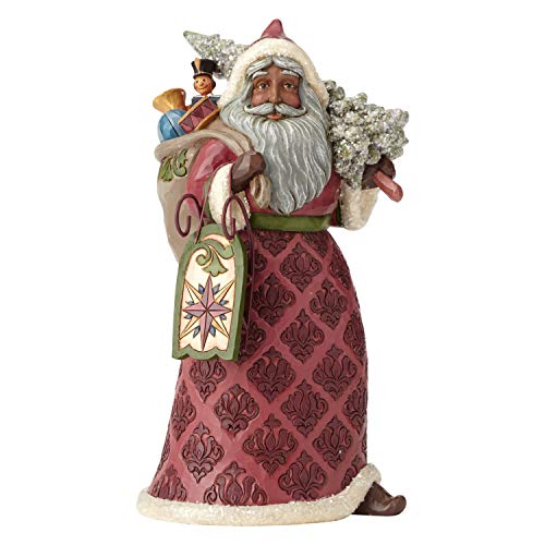 【中古】【未使用・未開封品】Enesco Jim Shore Heartwood Creek ビクトリア朝サンタ おもちゃバッグ付き