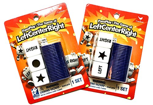 【中古】【未使用・未開封品】PassPlay: The Game of Left Centre Right Dice Game (Pack of 2 LCR Travel Games)