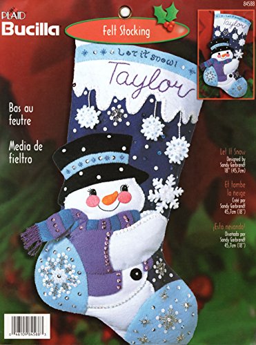 【中古】【未使用・未開封品】Bucilla "Let It Snowフェルトアップリケストッキングキット 84588【メーカー名】【メーカー型番】【ブランド名】Bucilla クリスマス雑貨, おもちゃ_2column 【商品説明】Buci...