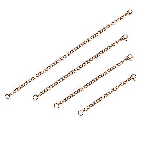 【中古】【未使用・未開封品】セットの4ステンレススチールチェーンリンクExtenders forペン