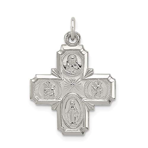 【中古】【未使用・未開封品】スターリングシルバー4ウェイメダル。