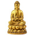 【中古】【未使用 未開封品】smarthouseware Feng Shui Decor Shakyamuni Buddha Statue真鍮彫刻ホームデコレーションBuddha Figurines高8.5 インチ