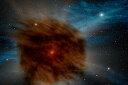 【中古】【未使用・未開封品】噴火した星からのガスと埃の外側シェルが、Stocktrek Imagesによる超新星を隠します (17 x 11)