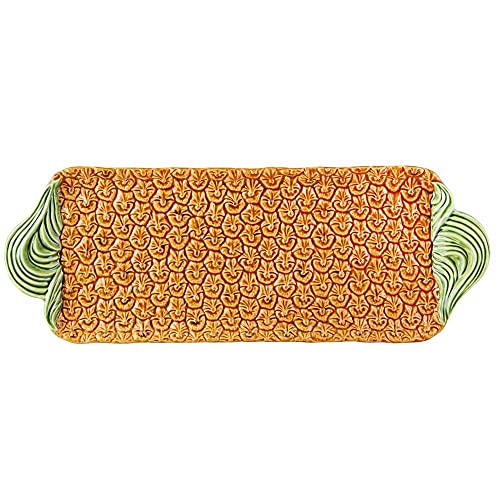 【中古】【未使用・未開封品】Bordallo Pinheiro パイナップル 陶器 長方形 トートトレイ