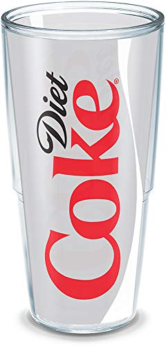 【中古】【未使用・未開封品】Tervis Coca-Cola - ダイエットコーク 断熱タンブラー ラップ付き 24オンス クリア