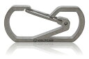 【中古】【未使用・未開封品】Valtcan チタン カラビナキーホルダー 紛失防止 クイックリリース メンズ キーチェーンフックTi 持ち運び簡単