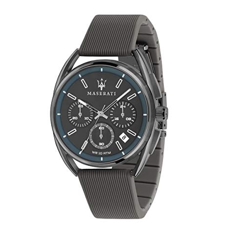 š̤ۡѡ̤ʡTrimarano Chronograph Quartz Watch Grey Silicon Strap R8...