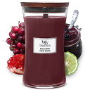 【中古】【未使用・未開封品】WoodWick 1-Piece Black Cherry Large Jar Candle, Red by Woodwick(2)