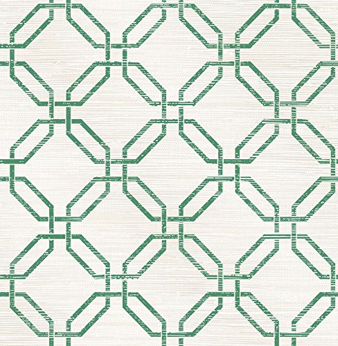 【中古】【未使用・未開封品】Brewster 2766-24409 Phases Trellis Wallpaper Green