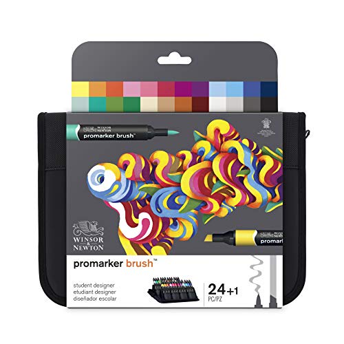 Princeton - 【中古】【未使用・未開封品】(Student Designer, Set of 24) - Winsor & Newton BrushMarker - Set of 24 - Student Designer