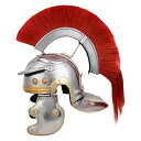 【中古】【未使用・未開封品】アンティーク中世ローマCenturionヴィンテージhelmet-armor withレッドcrest-plumeグラディエーター