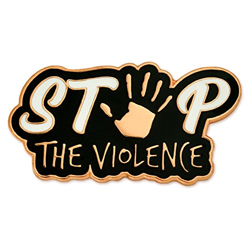 Pinmart Stop The暴力Awarenessエナメルラペルピン 25