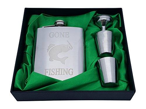 ����šۡ�̤���ѡ�̤�����ʡ�Gone Fishing Flask Gift Set