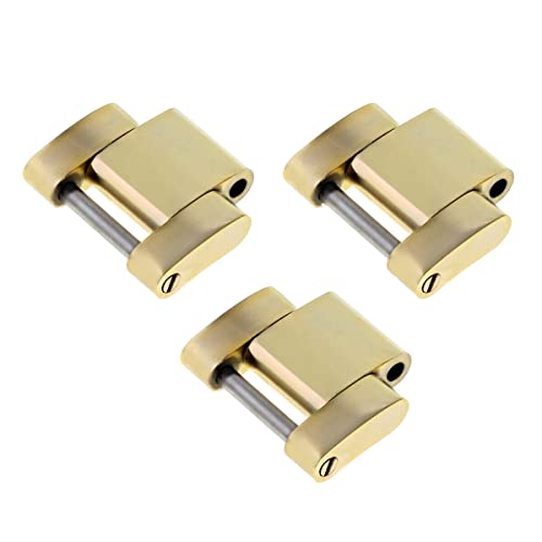 【中古】【未使用・未開封品】3リンクメンズのオイスターRolexゴールド時計バンドゴールド色フィット20?mm Lugs