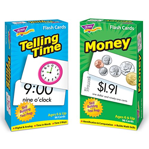 【中古】【未使用・未開封品】Trend Enterprisesスキルドリルフラッシュカード、時間とお金詰め合わせ、トレンド