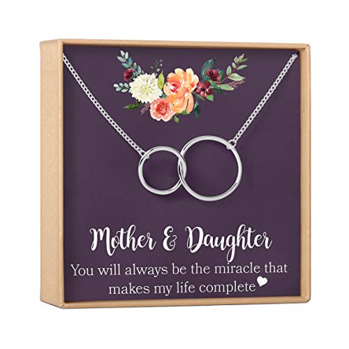 Dear Ava母娘ネックレスギフト、for Mom母の日、ジュエリー、2?Interlocking Circles