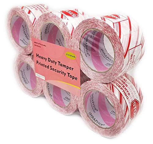 【中古】【未使用・未開封品】iMBAPrice 6ロール 110ヤード (6×330フィート) 幅3インチ プリントホワイ..