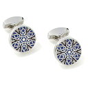 【中古】【未使用・未開封品】Tateossian Star織りEnamel Cufflinks in BLUE