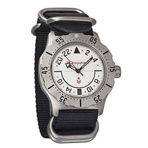 【中古】【未使用・未開封品】Vostok Komandirskie K-35 24時間ダイヤル 機械式自動巻き メンズミリタリー腕時計 #350607 ブラック