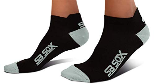 【中古】【未使用 未開封品】(Small, Black/Gray) - SB SOX Ultralite Compression Running Socks for Men Women (2 Pairs)