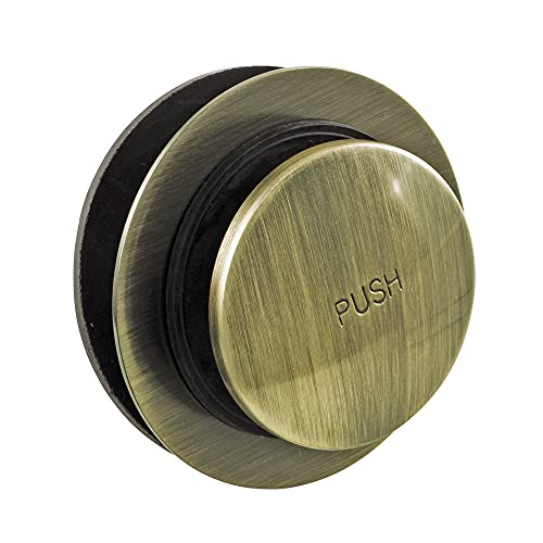 【中古】【未使用・未開封品】Kingston Brass DTT203 ティップトウ 浴槽排水口、アンティーク真鍮