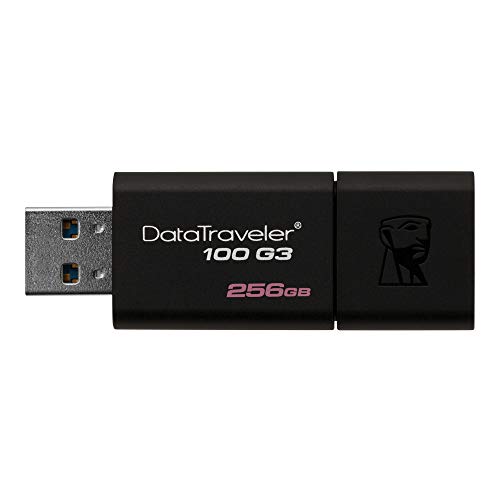 Flash Memory - 【中古】【未使用・未開封品】キングストン USBメモリ 256GB USB 3.1 & USB 3.0 スライド式 ストラップホール付き DT100G3/256GB