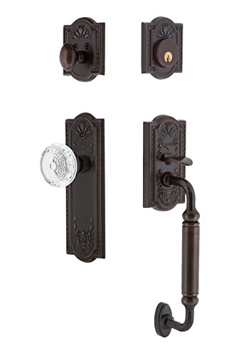 AJIMURA-SHOP���㤨��֡���šۡ�̤���ѡ�̤�����ʡ�Nostalgic Warehouse 755789 Plate C Grip Entry Set Crystal Meadows Knob, 