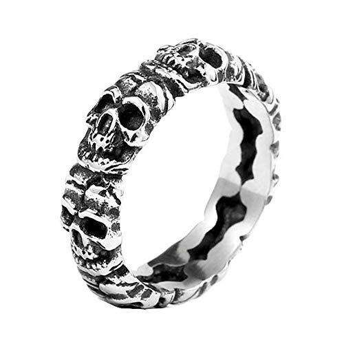 【中古】【未使用・未開封品】ZMYメンズファッションジュエリーリング、316lステンレススチールパンク..