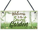 Welcome to the Secret Garden Hanging Plaque Garden Shed Summerhouse Sign Gifts for Her