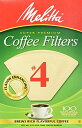 【中古】【未使用・未開封品】(3) - Melitta Cone Coffee Filters Natural Brown 4 100 count (3)