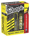 【中古】【未使用・未開封品】Sharpie Pro 油性マーカー M チゼルチップ ブラック 12本入り (2018326)