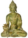 【中古】【未使用 未開封品】エキゾチックインディアチベット仏教Deity Medicine Buddha 真鍮Statue ZJ36