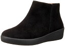 【中古】【未使用 未開封品】FitFlop Women 039 s Sumi Suede SupercomFF Ankle Bootie Boot Black Size 8