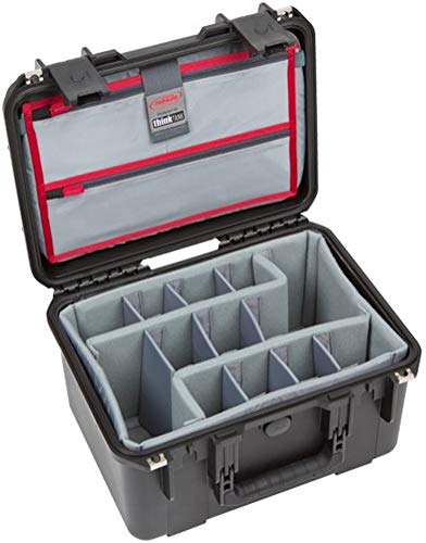š̤ۡѡ̤ʡSKB iSeries 1510-9 Waterproof Utility Case with Foam Dividers and Lid Organizer (Black)