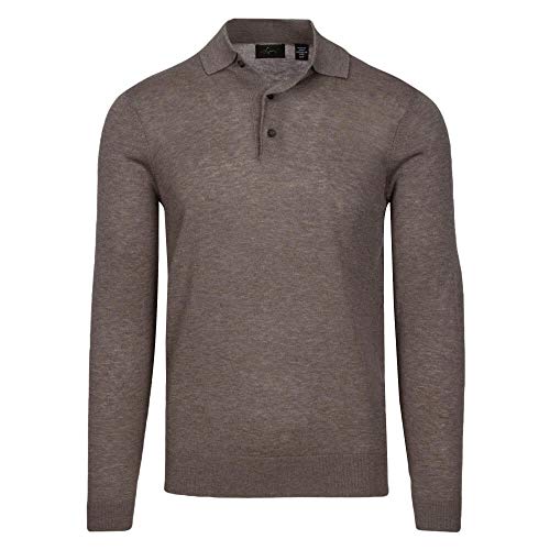 【中古】【未使用・未開封品】Greg NormanメンズShadow長袖セーターポロ XX-Large グレイ