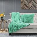 【中古】【未使用・未開封品】Home Soft Things ウサギフェイクファー装飾用クッションコンボセット 60" x 80" アルカディア