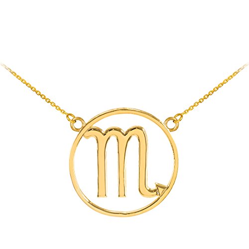 š̤ۡѡ̤ʡLa Blingz 14?K Polished Yellow Gold Scorpio Zodiac Sign...