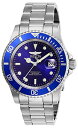 【中古】【未使用・未開封品】Invicta Men's 26971 Pro Diver Quartz 3 Hand Blue Dial Watch