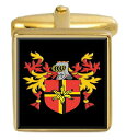 【中古】【未使用・未開封品】Select Gifts Reat Scotlandファミリー紋章 姓紋章 ゴールドカフリンクス 刻印ボックス