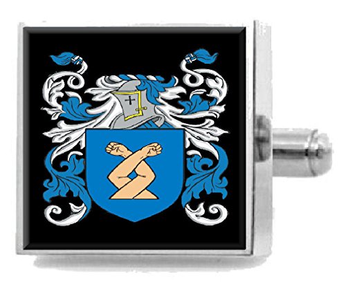 【中古】【未使用・未開封品】Brunt England Family Crest カフリンクス 名前 コート・オブ・アームズ カスタマイズ可