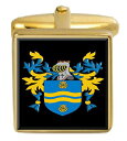 【中古】【未使用・未開封品】(セレクトギフト) Select Gifts スラッセルイングランド家紋 名字紋章 ゴールドカフスボタン 刻印ボックス