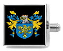 【中古】【未使用・未開封品】Select Gifts Broxton England 紋章 スターリングシルバー カフスボタン 刻印メッセージボックス