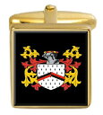 【中古】【未使用・未開封品】Kimber England Family Crest カフスボタン ゴールドのカフリンクス 刻印入り