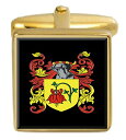 【中古】【未使用・未開封品】Ward Ireland Family Crest Surname Coat Of Arms ゴールドカフリンクス 刻印ボックス