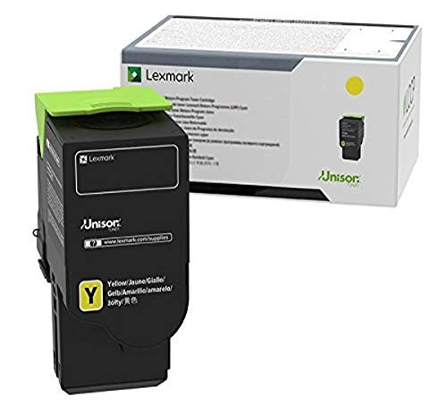 Lexmark C241XY0 Yellow Extra High Yield Return Program Cartridge Toner, Grey