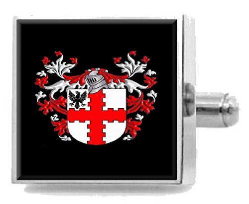 【中古】【未使用・未開封品】Select Gifts カフリンクス ウェブ イングランド 家紋 名字コート カスタマイズケース